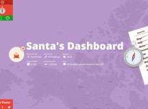 Скриншот Google Santa tracker
