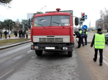 КамАЗ переехал 13-летнюю девочку. Фото - ГАИ Гродно