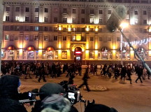 Кинооператор во время съемок фильма "Авель". © Фото - Владимир Чуденцов