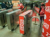 Открытие сервиса "SMS-билет" в 2014 году. © Фото - Дмитрий Молокович (из архива)