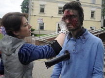 В Минске на съемках кино взорвали автобус