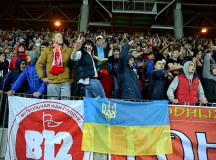 Во время матча Беларусь - Украина на "Борисов-Арене". © Фото УНИАН