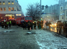 Во время ликвидации возгорания. © Фото - Юрий Котов