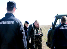 На месте убийства. © Фото - пресс-служба Следственного комитета Беларуси