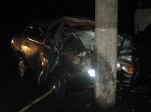 Пьяный россиянин протаранил столб в Минске