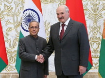 Александр Лукашенко и Пранаб Мукерджи. © Фото БЕЛТА