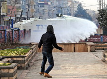 Разгон митинга турецкой полицией. © Фото ТВЦ