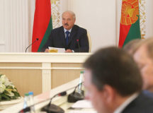 Во время совещания. © Фото - пресс-служба президента Беларуси