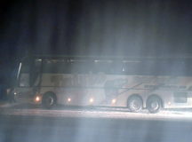 Замёрзший под Логойском автобус с россиянами. © Фото - пресс-служба МЧС Беларуси.