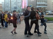 Момент задержание юного чтеца. © Фото очевидца.