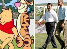 Из-за этих двух картинок Винни-Пух попал под запрет. © Фото - The Financial Times