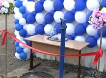 В Томске торжественно открыли колонку с водой. © Скриншот из видео.