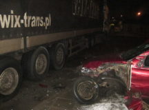 Разбитый Fiat нарушителя. © Фото - пресс-служба ГПК Беларуси