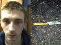 "Серебрянский маньяк" и его нож. © Фото - пресс-служба ГУВД Минска