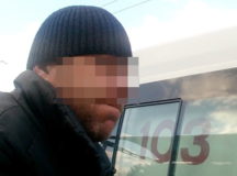 Задержанный водитель. © Скриншот из видео ГАИ