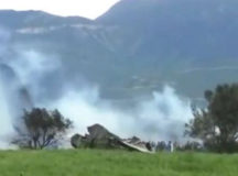 На месте авиакатастрофы в Буфарике. © Фото очевидца из Twitter