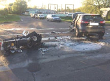 На месте гибели милиционера. © Фото из "ВКонтакте"