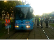 На месте ДТП на Логойском тракте. © Фото очевидца.