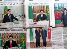 Типичные туркменские газеты. © Фото с сайта habartm.org