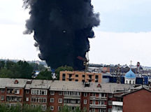 В Иркутске горит военный авиазавод (ВИДЕО)