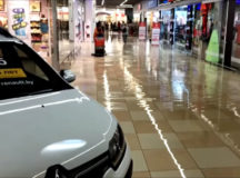 Потоп в брестском "Евроопте" на Варшавском шоссе. © Скриншот из видео.