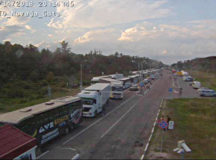 Погранпереход "Новая Гута". © Скриншот с веб-камеры Госпогранкомитета Беларуси