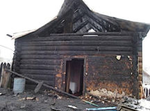 Дом в Дашковке, где разыгралась трагедия. © Фото - пресс-служба СК Беларуси