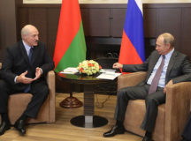 Во время переговоров в Сочи. © Фото - пресс-служба Президента Беларуси