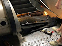 Эскалатор после инцидента.  ©Фото - La Republica