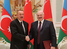 Встреча Александра Лукашенко и Ильхама Алиева. © Фото -  БЕЛТА