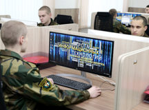 В расположении первой IT-роты армии Беларуси. © Фото - пресс-служба Минобороны.