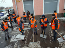 Дворники в Москве. © Фото - Илья Варламов