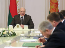 Во время совещания. © Фото - пресс-служба президента Беларуси