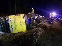 Разбился автобус Ecolines Вильнюс - Минск