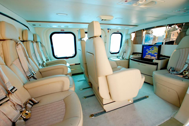 Салон VIP-версии вертолёта Agusta Westland AW139