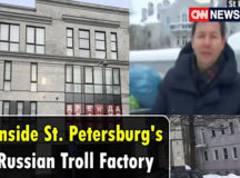 Из старого здания "Фабрика троллей" уже съехала. © Кадр телеканала CNN