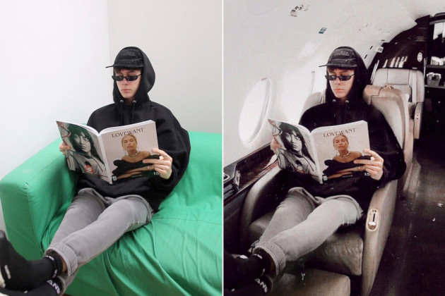 До "Фотошопа" и после