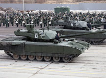 Танки "Армата" во время показа. © Фото - "РИА Новости"