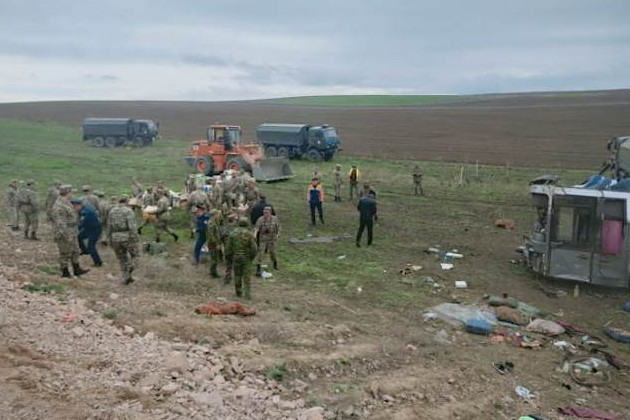 Катастрофа автобуса в Казахстане: 11 погибших, 29 раненых