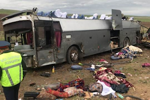 Катастрофа автобуса в Казахстане: 11 погибших, 29 раненых