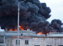 Пожар на "Красмаше". © Фото - "Новая газета"