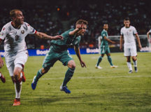 На матче Беларусь-Германия. © Фото из Twitter @DFB_Team