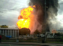 Под Москвой горит крупная ТЭЦ (ФОТО, ВИДЕО)